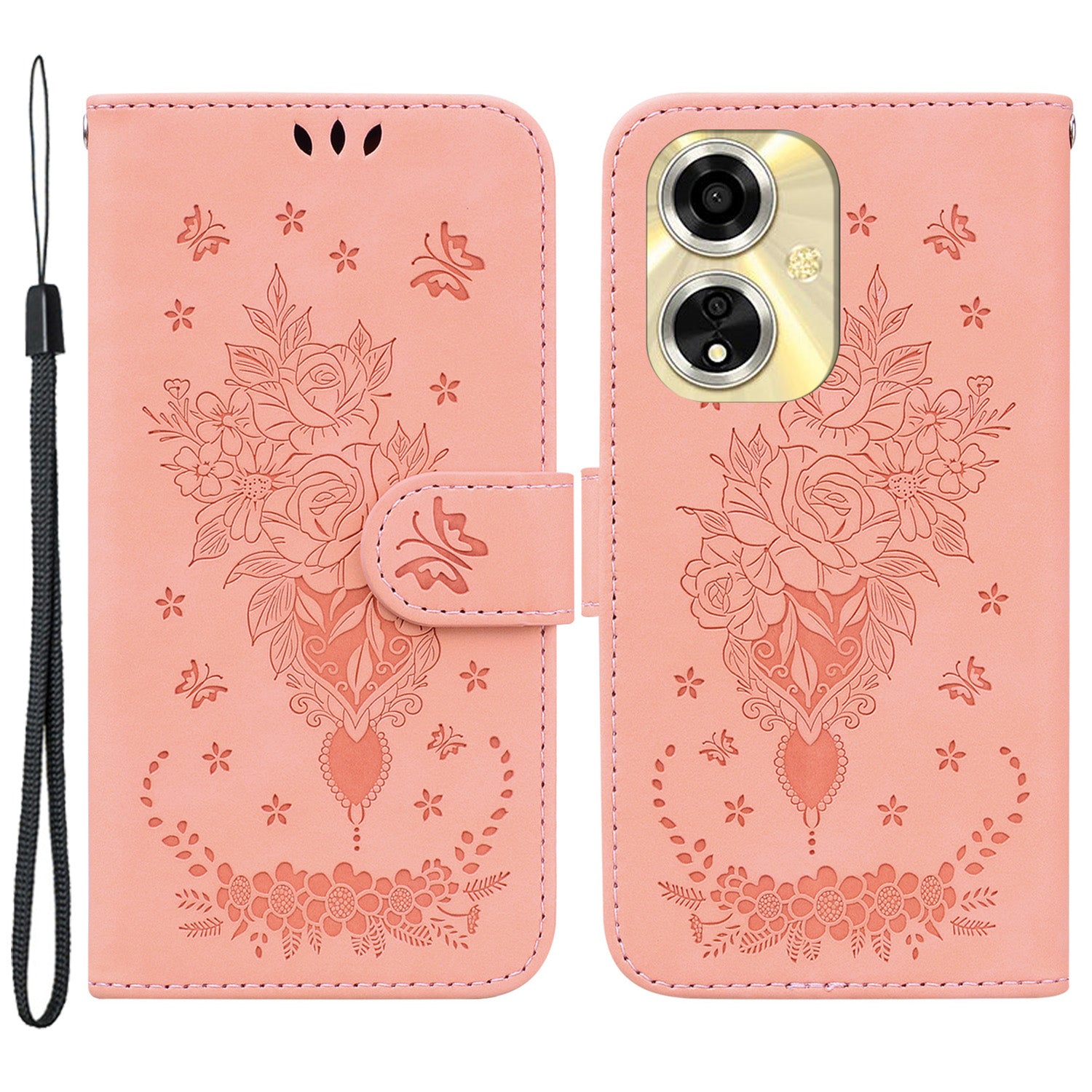 For Oppo A59 5G / A2m 5G Case Folio Flower Pattern Protective Leather Phone Cover For Oppo A59 5G / A2m 5G Case Folio Flower Pattern Protective Leather Phone Cover